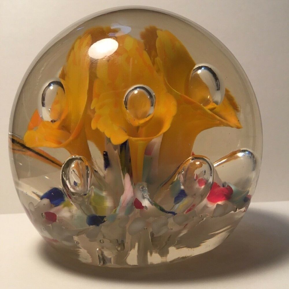 VTG Murano Art Glass Autumn Perfection‎ Paperweight/Home Decor